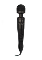 Load image into Gallery viewer, Doxy Number 3 Wand Plug-In Vibrating Body Massager - Black/Matte Black/Metal - Small