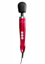 Load image into Gallery viewer, Doxy Die Cast Wand Metal Plug-In Vibrating Body Massager - Metal/Red