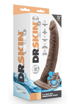 Load image into Gallery viewer, Dr. Skin Glide Self Lubricating Dildo - Chocolate - 7.5in