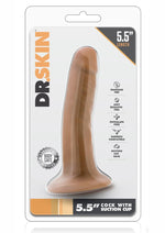 Load image into Gallery viewer, Dr. Skin Cock Dildo with Suction Cup - Caramel - 5.5in