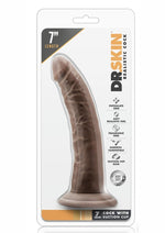 Load image into Gallery viewer, Dr. Skin Dildo with Suction Cup - Chocolate - 7in