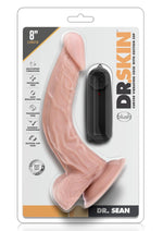 Load image into Gallery viewer, Dr. Skin Dr. Sean Vibrating Dildo with Remote Control - Flesh/Vanilla - 8in