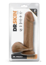 Load image into Gallery viewer, Dr. Skin Dr. William Dildo with Balls and Suction Cup - Caramel - 8in