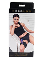 Load image into Gallery viewer, Dual Penetration Thigh Adjustable Strap-On - Black