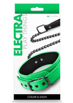 Load image into Gallery viewer, Electra Play Things Pu Leather Collar and Leash - Green