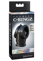 Load image into Gallery viewer, Fantasy C-Ringz Pipe Cock Ring with Ball-Stretcher - Black