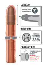 Load image into Gallery viewer, Fantasy X-Tensions Perfect 3in Extension Sleeve - Vanilla - 9in