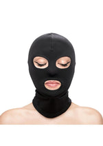 Load image into Gallery viewer, Fetish and Fashion Eyes Andamp; Mouth Hood - Black - One Size