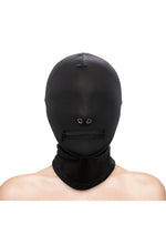 Load image into Gallery viewer, Fetish and Fashion Zippered Mouth Hood - Black - One Size
