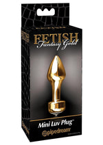 Load image into Gallery viewer, Fetish Fantasy Gold Mini Luv Plug - Gold/Metal - 2.4in