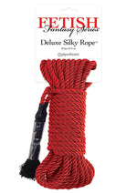 Load image into Gallery viewer, Fetish Fantasy Series Deluxe Silky Rope - Red - 32ft