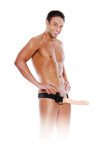 Load image into Gallery viewer, Fetish Fantasy Series Vibrating Hollow Strap-On - Flesh - 10in