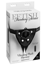 Load image into Gallery viewer, Fetish Fantasy Series Vibrating Plush Adjustable Harness - Black