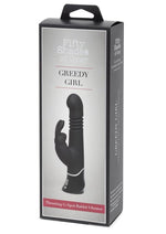 Load image into Gallery viewer, Fifty Shades Of Grey Greedy Girl Rechargeable Thrusting G-Spot Rabbit Vibrator - Black