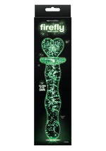 Load image into Gallery viewer, Firefly Glass Heart A Glow Probe - Clear/Glow In The Dark