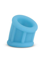 Load image into Gallery viewer, Firefly Suave Glow In The Dark Ball Stretcher Cock Ring - Blue/Glow In The Dark