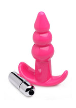 Load image into Gallery viewer, Frisky Bubbling Pink Ribbed Anal Plug - Pink