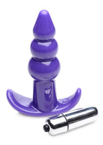 Load image into Gallery viewer, Frisky Bubbling Purple Ribbed Anal Plug - Purple