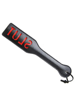 Load image into Gallery viewer, Frisky Imprint Spanking Paddle- Slut - Black