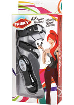Load image into Gallery viewer, Frisky Power Pinchers 10 Mode Vibrating Nipple Clamps - Black