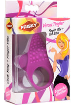 Load image into Gallery viewer, Frisky Versa Tingler Finger Vibrator and Clit Stimulator - Purple