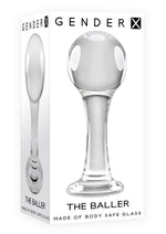 Load image into Gallery viewer, Gender X The Baller Glass Anal Plug - Clear