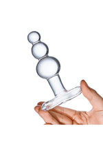 Load image into Gallery viewer, Glas Beaded Glass Butt Plug with Tapered Base