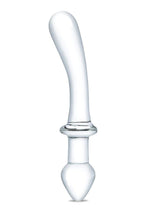 Load image into Gallery viewer, Glas Classic Curved Dual-Ended Dildo - Clear - 9in