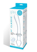 Load image into Gallery viewer, Glas Classic Curved Dual-Ended Dildo - Clear - 9in