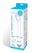 Load image into Gallery viewer, Glas Double Play Dual-Ended Dildo - Clear - 9.5in