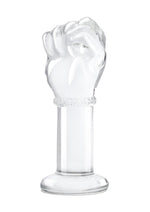Load image into Gallery viewer, Glas Fist Glass Butt Plug - Clear - 5in