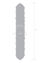 Load image into Gallery viewer, Glas Purple Rose Nubby Dildo