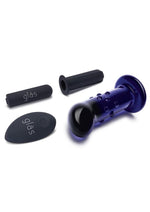 Load image into Gallery viewer, Glas Rechargeable Remote Controlled Vibrating Glass Dotted G-Spot/P-Spot Plug