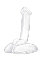 Load image into Gallery viewer, Glas Rideable Standing Glass Cock with Stability Base - Clear - 7.5in