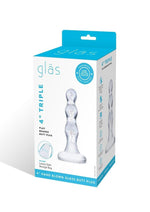 Load image into Gallery viewer, Glas Triple Play Beaded Butt Plug