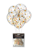 Load image into Gallery viewer, Glitterati Boobie Party Confetti Balloons - Assorted Colors - 5 Per Pack