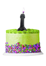 Load image into Gallery viewer, Glitterati Penis Candle - Black Glitter - Black