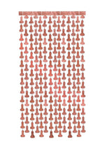 Load image into Gallery viewer, Glitterati Penis Foil Curtains - Black/Rose Gold - 2 Piece Set