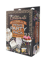 Load image into Gallery viewer, Glitterati Penis Party - Black/Gold - Pack
