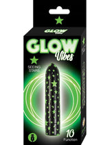 Load image into Gallery viewer, Glow Vibes Seeing Stars Rechargeable Glow In The Dark Bullet - Black/Glow In The Dark/Green