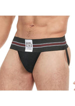 Load image into Gallery viewer, Goal Line Class Jockstrap - Black - Medium/Small