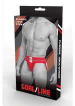 Load image into Gallery viewer, Goal Line Class Jockstrap - Red - Medium/Small