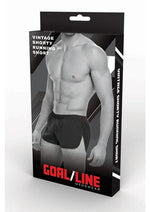 Load image into Gallery viewer, Goal Line Extreme Split Booty Shorts - Black - Medium/Small