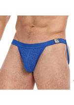 Load image into Gallery viewer, Goal Line Low Rise Jockstrap - Blue - Large/XLarge