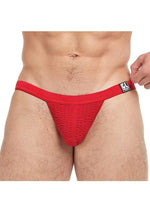 Load image into Gallery viewer, Goal Line Low Rise Jockstrap - Red - Large/XLarge