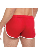 Load image into Gallery viewer, Goal Line Side Split Mesh Booty Shorts