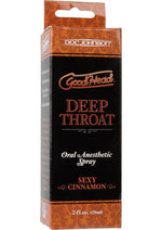 Load image into Gallery viewer, Goodhead Deep Throat Oral Anesthetic Spray Sexy Cinnamon - 2oz