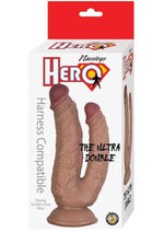Load image into Gallery viewer, Hero The Ultra Double Dildo with Suction Cup - Chocolate