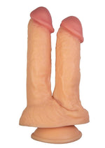 Load image into Gallery viewer, Hero Twin Fuckers Double Dildo with Suction Cup - Vanilla
