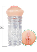 Load image into Gallery viewer, Hey 19!, Clearstroke Dual End Pussy Lucy Tyler - Clear/Vanilla